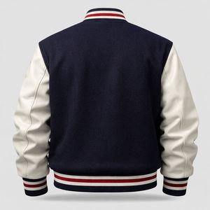 High Quality <b>Men's</b> Wool Varsity <b>Jacket</b> Custom Winter <b>Baseball</b> Hooded Quick Dry Breathable with Anti-Bacterial OEM Service - Product Image 2