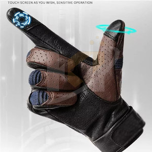 Gants de moto antidérapants Gants de sports de plein air demi-doigts Gants de moto avec logo personnalisé fabriqués au Pakistan - Product Image 2