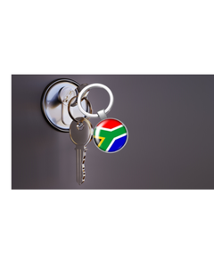 Llavero con Colgante de la Bandera de Sudáfrica en Acero Inoxidable, Ligero, Moderno, Souvenir Nacional, Regalo Original - Product Image 4