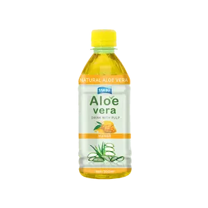 Boisson à l'Aloe Vera avec pulpe aromatisée aux fruits: mangue, ananas, litchi,... Bouteille 100% naturelle de 350ml