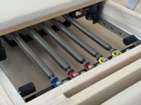 Equipo de Entrenamiento de Equilibrio con Resorte Ajustable y Resistente, Máquina de Gimnasio Ligera y Plegable, Reformer de Pilates Comercial Plegable