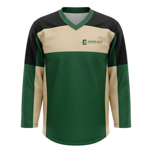 Maillot de hockey sur glace personnalisé de qualité supérieure, maillot d'équipe de hockey, nom et numéro personnalisés, fabricant de vêtements de sport - Product Image 1