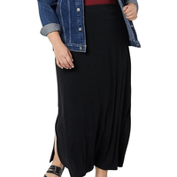 Servicio OEM, Falda Elegante Informal para Mujer, Color Sólido, Cintura Alta, Largo hasta el Tobillo, Secado Rápido, Transpirable, MOQ Bajo