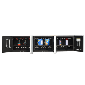 Offre Spéciale noir professionnel 61 cm 01 niveau boîte murale en acier enduit de poudre outil coffre atelier fer mécanicien Garage stockage - Product Image 2