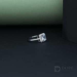 แหวนหมั้นเบาะตัดรัศมีสำหรับ14KT สีทองชั้นดีที่มีดีไซน์เป็นเอกลักษณ์สำหรับเป็นของขวัญวันเกิด - Product Image 5