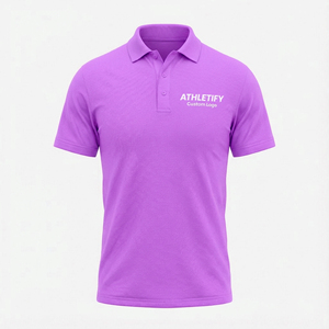 Camiseta Polo de Color Sólido para Hombre, Talla Grande, Algodón Suave, Ajuste Cómodo, Elegante para Uso Casual, Gimnasio y Actividades al Aire Libre. - Product Image 1