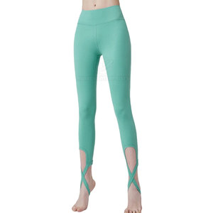 Legging de fitness taille haute pour femme, léger, antibactérien, respirant, décontracté, en Spandex/Polyester de haute qualité - Product Image 1
