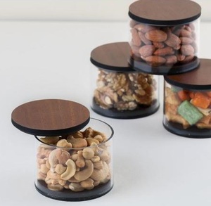 ชุดกล่องช็อคโกแลตอะคริลิคใส2กล่องพร้อมฝาไม้กล่องขนมทรงสามเหลี่ยมคุณภาพสูงจาก Home Arts - Product Image 6