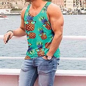 Débardeur sans manches pour hommes Offre Spéciale dernier style vêtements de sport en coton et polyester pour l'entraînement fabriqués par Dress Sports - Product Image 3