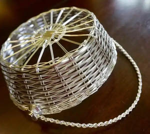 Newest Design Metal Fruit <b>Basket</b> Wire <b>Mesh</b> Black Fruit Bowls for Tabletop Kitchenware Handmade Storage <b>Baskets</b> - Product Image 5