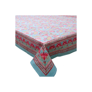 Indian Manufacturer's Handmade 100% Cotton Linen <b>Tablecloth</b> Elegant Block Printed Designs Low Price Table Cover - Product Image 3