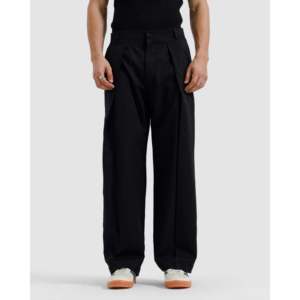 Pantalon unisexe en tissu premium – Coupe ample et décontractée, plissé, motif droit, coutures renforcées, personnalisable OEM, vente en gros - Product Image 1