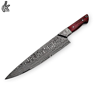 Ensemble de couteaux de chef de cuisine à lames fixes en acier damas Design professionnel avec manche creux Meilleur couteau en acier inoxydable - Product Image 5