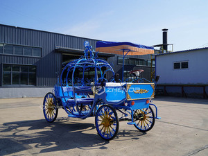 Carruaje de Calabaza Eléctrico con Toldo, Color Azul, para Paseos Turísticos al Aire Libre, Modelo Zhenda, Últimos Modelos - Product Image 6