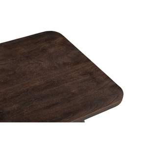 Table basse carrée en bois de manguier Collection mince Finition brun foncé Tables centrales pour meubles de salon de luxe - Product Image 4