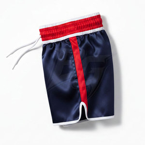 Shorts de Muay Thai en satin/polyester pour hommes - Vente en gros - Utilisation en extérieur - Respirant - Séchage rapide - Léger - Qualité supérieure - Product Image 3