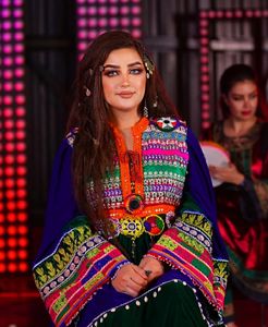 เดรส0656วินเทจของผู้หญิงเสื้อผ้าแบบดั้งเดิมทำด้วยมือวัสดุดีที่สุดในอัฟกานิสถาน - Product Image 3