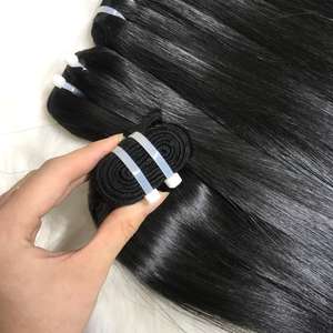 ผมแท้เวียดนาม VQ Hair 100% Virgin HD สำหรับต่อผมแบบมัด คุณภาพสูง แบบตรงธรรมชาติ เย็บสองชั้น น้ำหนัก 100 กรัม - Product Image 1