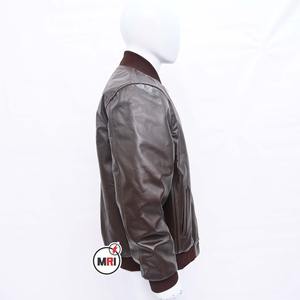 Manteau chaud de moto d'extérieur décontracté de grande taille personnalisé de haute qualité Vestes en cuir d'hiver pour hommes de grande taille - Product Image 3