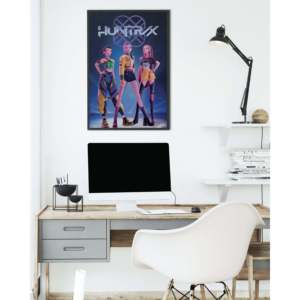 Affiche moderne KPop Demon Hunters, design Huntr/x, toile pour utilisation murale - Product Image 1