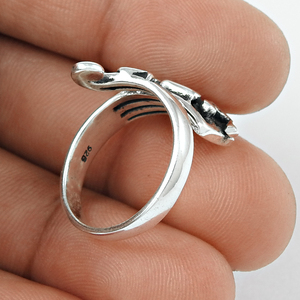 Mode minimaliste bagues en argent bijoux fins Inspiration bijoux cadeau pour les femmes luxe fabriqué à la main spirale torsion bague réglable - Product Image 3