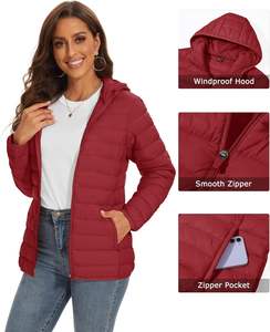Chaqueta acolchada para mujer con núcleo aislado, tela transpirable ligera, perfecta para la moda y la ropa informal, chaqueta acolchada para mujer - Product Image 4