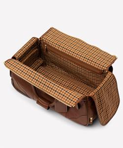 Bolsa de Viaje con Ruedas de Cuero Genuino Marrón, Maleta de Viaje de Fin de Semana con Ruedas, Resistente al Agua, Gran Capacidad - Product Image 2