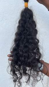 Extensiones de cabello humano rizado indio de alta calidad 28 100% paquetes de cabello humano rizado indio virgen original con cabello alineado con cutícula - Product Image 2