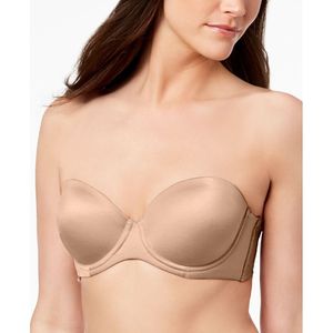 INC International Concepts Reggiseno push-up multiuso senza spalline da donna Taupe Dream Taglia 36D Chiusura frontale Senza ferretto sottile - Product Image 1