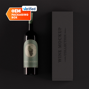 Cajas de regalo de caja de embalaje de vino de lujo personalizables OEM con inserciones personalizadas y marca moderna en relieve - Product Image 2