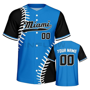 Jersey de béisbol al por mayor Jersey de béisbol en blanco Sublimación y bordado Jersey de Béisbol Mundial Fabricante Inflow Sports - Product Image 5