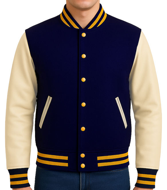 สีกรมท่าและสีเบจ