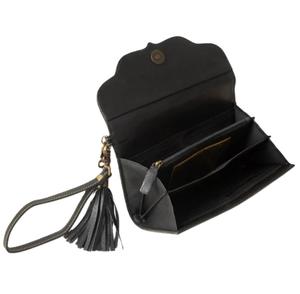 Women's Top Trending Bohemian Vintage Cowhide RFID Protected <b>Clutch</b> Hand-Tooled Leather Wristlet Embellished Logo National - Product Image 3