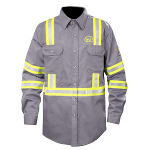 Chemises de soudage FR pour hommes - Imperméables, ignifuges, résistance à la chaleur 250-400°C, grande taille, logo personnalisé, fabriqué au Pakistan - Product Image 1