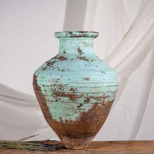 Pot de fleur simple en métal finition antique haute qualité décor à la maison coins vase à fleurs décoratif - Product Image 6