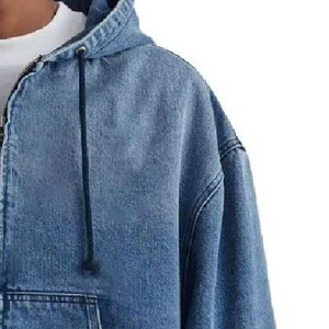 เสื้อฮู้ดกางเกงยีนส์แบบสวมหัวแนวฮิปฮอปใส่ได้ทั้งชายและหญิงมีฮู้ดแบบสวมหัวพร้อมเชือกรูดสำหรับผู้ชาย - Product Image 2