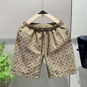 กางเกงขาสั้นเอวกลางลำลองแบบพรีเมียมสำหรับผู้ชายกางเกงขาสั้นโพลีเอสเตอร์100% ยืดหยุ่นแบบระบายอากาศได้ดีพิมพ์ลายดิจิตอลสั้น - Product Image 4