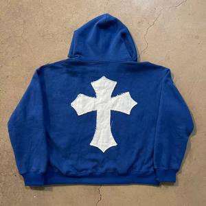 Sweat à capuche avec fermeture éclair imprimé d'usine prix bon marché sweats à capuche meilleure qualité prix compétitif étiquette personnalisée - Product Image 5