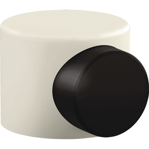 HEWI 615B 99 Pure White Matt Plastic Floor Door <b>Buffer</b> 52mm with 42.5mm Height Dowel Mounting for Rug <b>Pads</b> & Protectors - Product Image 1