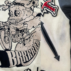 Veste universitaire en laine personnalisée pour hommes Bomber Letterman en chenille avec broderie manteau Streetwear d'hiver de qualité supérieure - Product Image 4