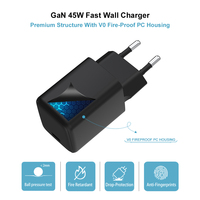 Chargeur GaN 45W PPS Super PD3.0 pour iPhone Samsung Type C Adaptateur universel d'origine USB C Chargeur mural pour téléphone portable 45w