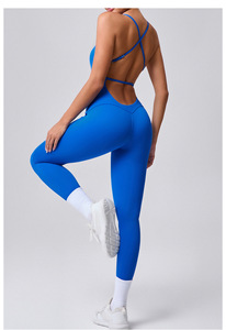 ชุดจั๊มสูทผู้หญิงชุดเล่นฟิตเนสเล่นโยคะชุดออกกำลังกายชิ้นเดียว - Product Image 4