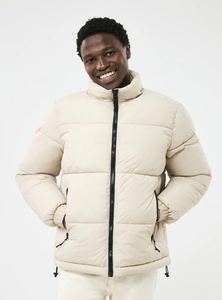 Veste matelassée à col montant pour hommes manteau à bulles d'hiver à fermeture éclair vêtements d'extérieur à la mode - Product Image 2