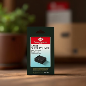 Lápiz de Grafito Fino Negro Faber-Castell Super Polymer 1.4mm B, Paquete de 6 Unidades - Product Image 3