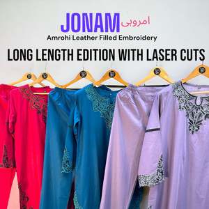 ชุดสูทผู้หญิง LP Vital Jonam Amrohi Long Eastern Edition ดีไซน์หรูหราและมีสไตล์ - Product Image 4