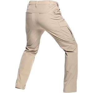 2025 nouveau pantalon de travail taille haute confortable de qualité professionnelle tissu de coton grande taille droite plusieurs poches froissées - Product Image 2