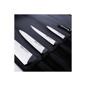 Ecco 5-Piece <b>Knife</b> <b>Set</b> with Case Stainless Steel Blades Straight Edge <b>Sharp</b> <b>Knives</b> - Product Image 1