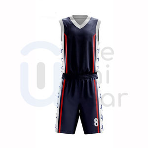 Maillot de basket-ball personnalisé et vierge, uniforme d'équipe professionnelle de basket-ball pour hommes femmes, tissu en polyester évacuant l'humidité - Product Image 6