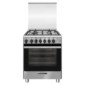 Cocina de gas de 4 quemadores con horno eléctrico SPECIALISTA SA66IX inox Clase A (60x60x85cm) - Product Image 1