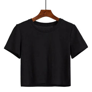 เสื้อยืดผู้หญิงคุณภาพสูง ขายส่ง ผ้าสแปนเด็กซ์/โพลีเอสเตอร์ ระบายอากาศได้ดี สวมใส่สบาย ทรงเข้ารูป น้ำหนัก 180 กรัม คอกลม แขนสั้น สำหรับฤดูร้อน - Product Image 6